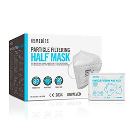 HoMedics FFP2 Mascarillas con certificado CE, 20 unidades