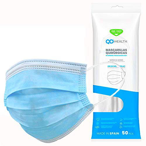 Pack de 100 Mascarillas Quirúrgicas adulto homologadas