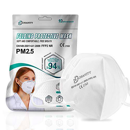 Mascarilla bucal 10X mascarilla FFP2 mascarilla, mascarilla respiratoria de 4 Capas