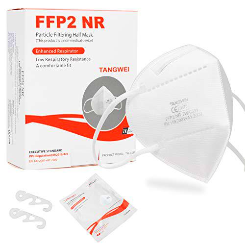 FFP2 Mascarilla de Protección Respiratoria, Conforme con EN 149:2001 + A1:2009