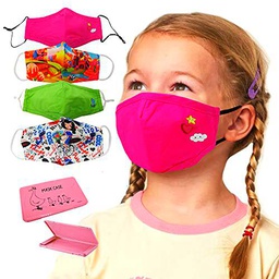 GUSTO Mascarilla Protectora Lavable y Reutilizable para Niños (Pink Candy)