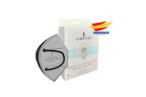 A AIRNATECH Mascarillas FFP2 Gris pack de 10 unidades