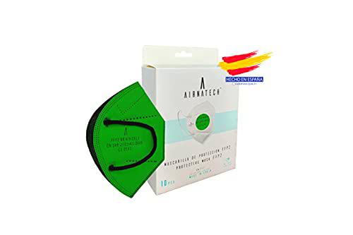 A AIRNATECH Mascarillas FFP2 Verde pack de 10 unidades