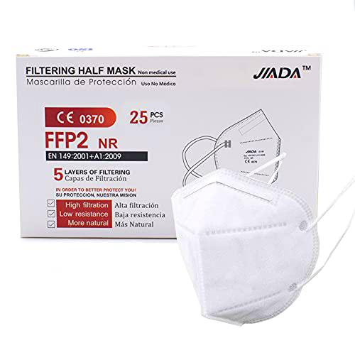 ASTORMEDIC Mascarillas FFP2 - Homologadas CE- para Adultos [25 unidades] Mascarilla de Protección con 5 capas