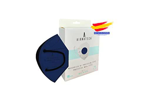 A AIRNATECH Mascarillas FFP2 Azul Cobalto pack de 10 unidades