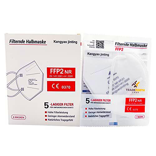 Tradeforth GmbH 20x Mascarilla protectora FFP2 - 5 capas