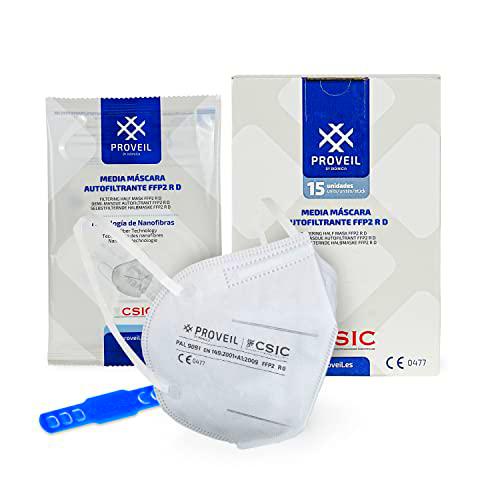 PROVEIL® Mascarillas FFP2 Homologadas - CSIC - CE - con Filtro Viricida