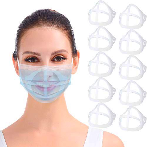 [10 PCS] Soporte para mascarilla de silicona, lavable reutilizable