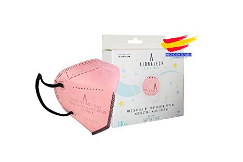 Mascarillas FFP2 XS Rosa con interior Negro - pack de 10 unidades