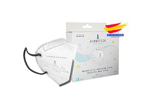 Mascarillas FFP2 XS Blanca con interior Negro - pack de 10 unidades