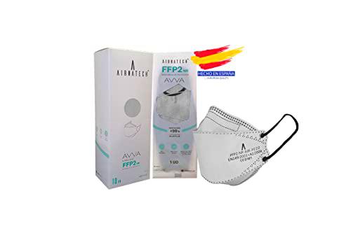 A AIRNATECH Mascarillas FFP2 AVVA Gris pack de 10 unidades