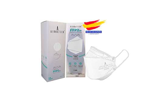 A AIRNATECH Mascarillas FFP2 AVVA Blancas pack de 10 unidades