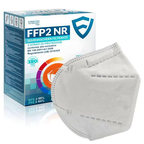 50 Piezas Mascarillas FFP2 Blanca,Mascarillas FFP2 Homologadas Certificación CE