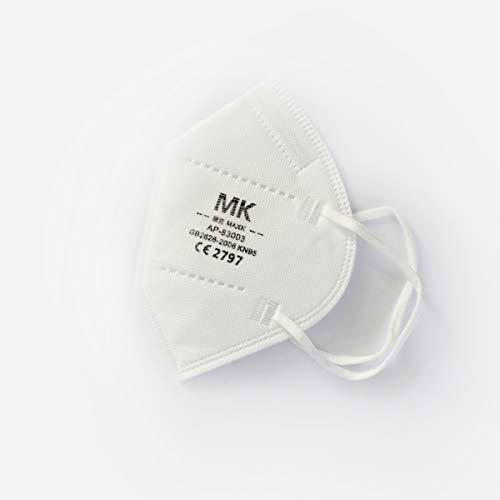 MAXK KN95/FFP2 Mascarilla KN95, Adultos Unisex, Blanco