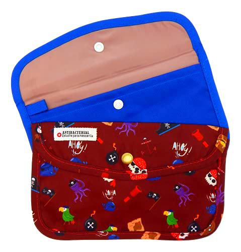 Cussi - MaskCase Pack de 2 Estuches de Tela rectangulares para mascarilla