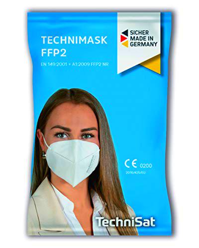 5 máscaras TechniSat FFP2 de TechniSat, mascarillas desechables de 5 capas de fieltro