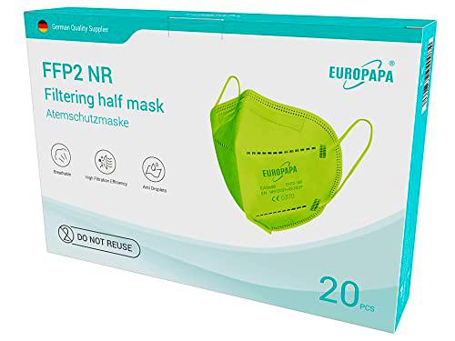 EUROPAPA Mascarillas 40x FFP2, mascarilla respiratoria